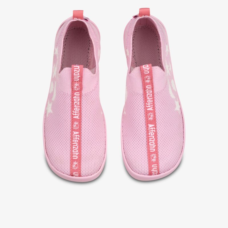 Leichte rosa Slip-On Schuhe aus atmungsaktivem Stoff, bequem und sportlich für den Alltag