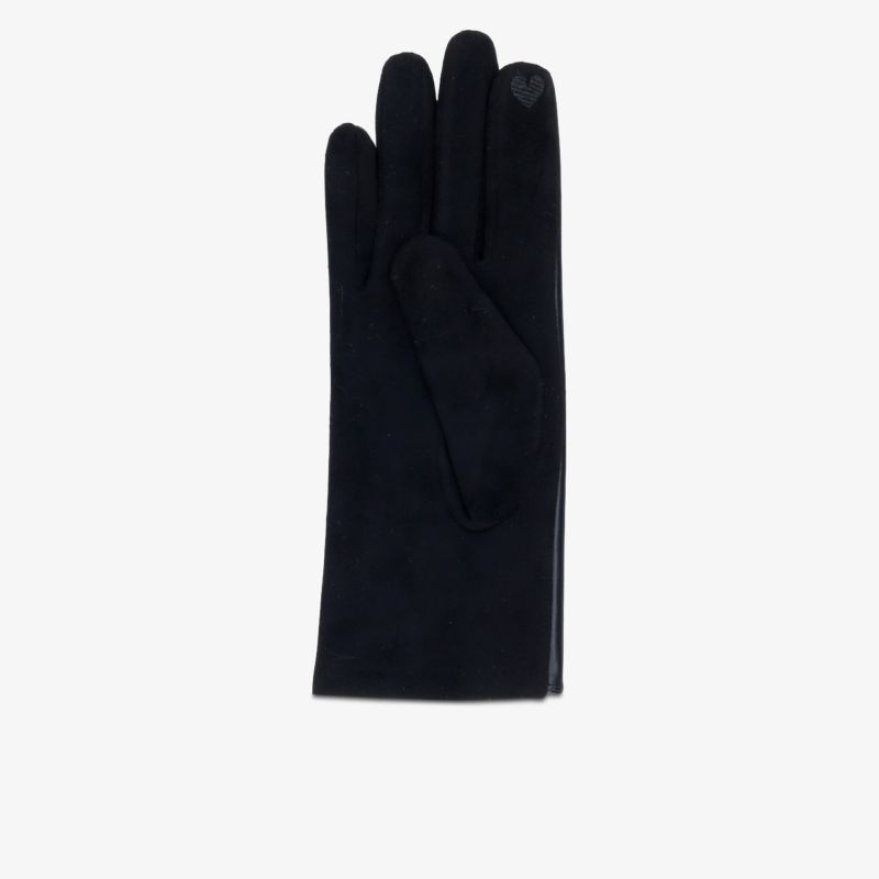 Eleganter schwarzer Handschuh aus weichem Material für warmen und bequemen Tragekomfort