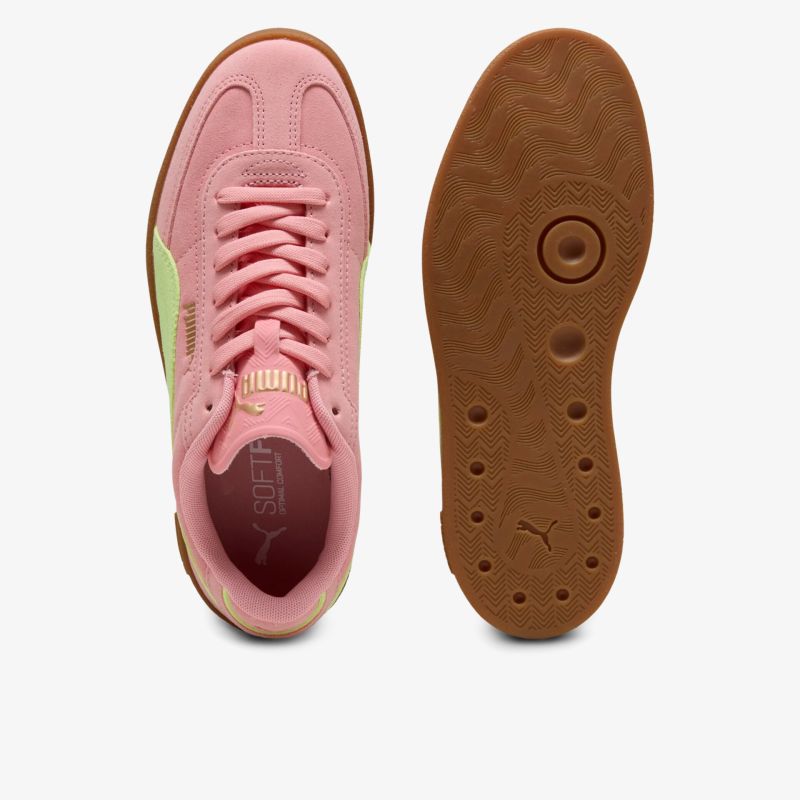 Modischer Sportschuh mit komfortablem Material und rutschfester Sohle, in Rosa und Hellgrün, mit markantem Profil