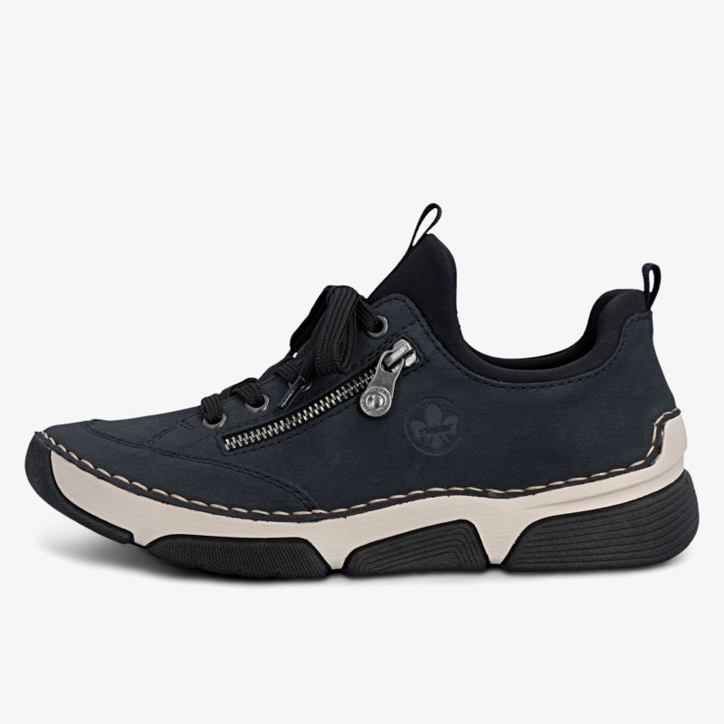 Bequemer sportlicher Schuh mit seitlichem Reißverschluss und rutschfester Sohle in zeitlosem Design