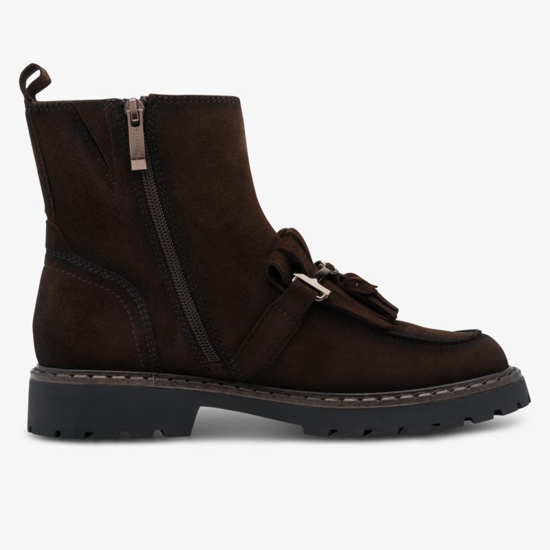Modische Ankle Boots mit seitlichem Reißverschluss und rutschfester Sohle, robust und bequem für Alltag