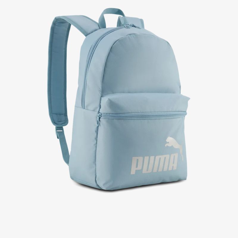 Leichter stylischer Rucksack in Hellblau mit großem Hauptfach und gepolsterten Schulterriemen