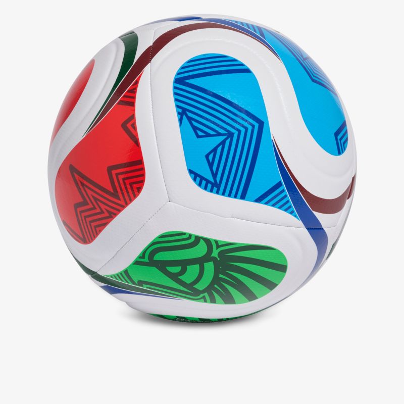 Bunter Fußball mit markanten Mustern, strapazierfähiges Material für professionelles Spiel im Freien