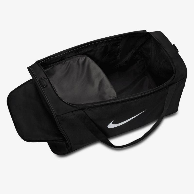 Robuste schwarze Tasche mit großzügigem Hauptfach und praktischem Tragegriff, ideal für vielseitige Nutzung