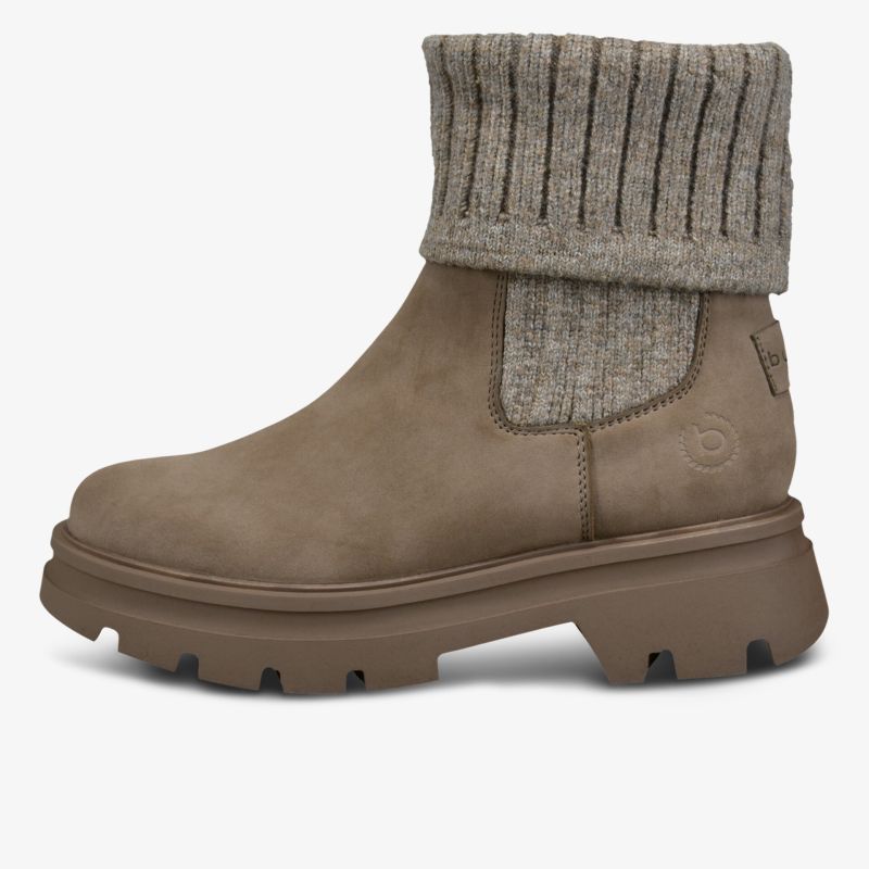 Robuster Winterstiefel mit bequemem Schaft und profilierter rutschfester Sohle für kalte Tage