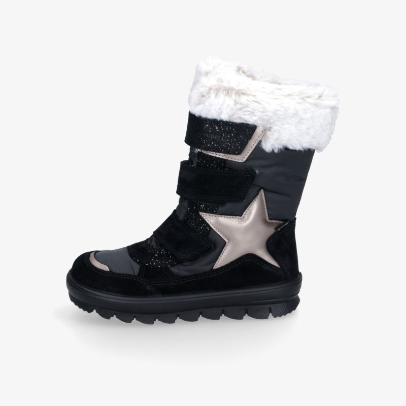 Warmer Winterstiefel mit flauschigem Futter, robuster Sohle und verstellbaren Klettverschlüssen für optimalen Komfort