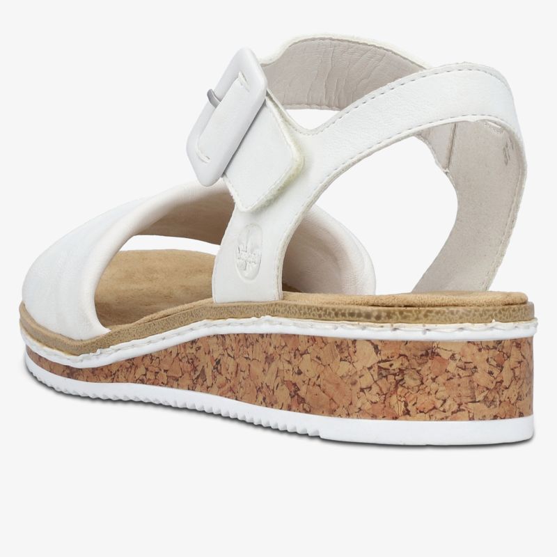 Bequeme Sandale mit verstellbarem Klettverschluss und Korksohle für sicheren Halt und angenehmes Tragegefühl