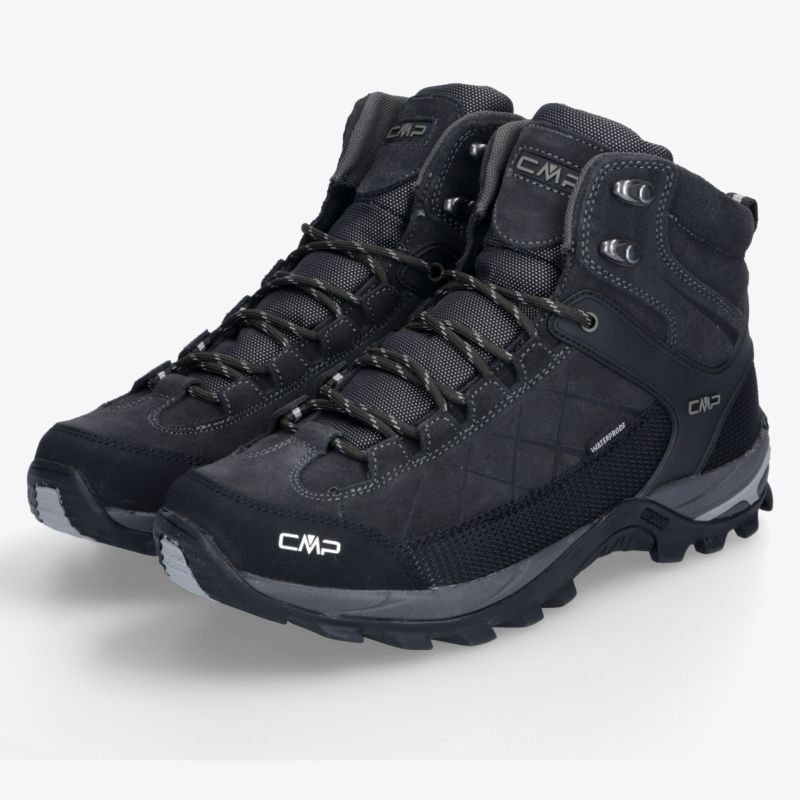 Robuste, wetterfeste Wanderschuhe mit rutschfester Sohle und atmungsaktivem Material für optimalen Komfort.