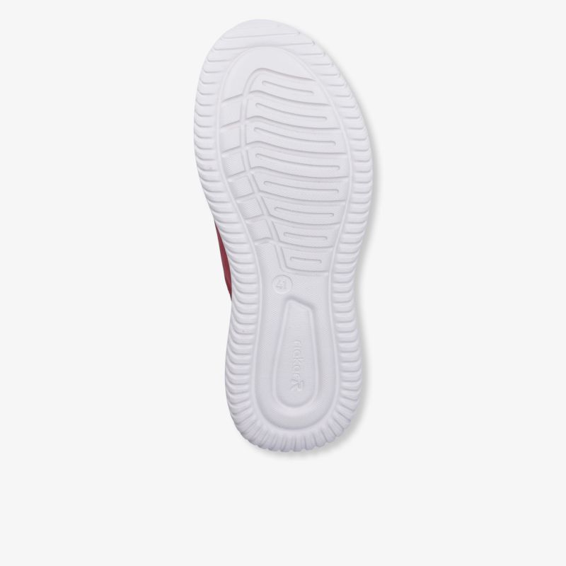 Weiße rutschfeste Schuhsohle mit langlebigem Material und stabilem Profil für sicheren Halt und hohen Komfort