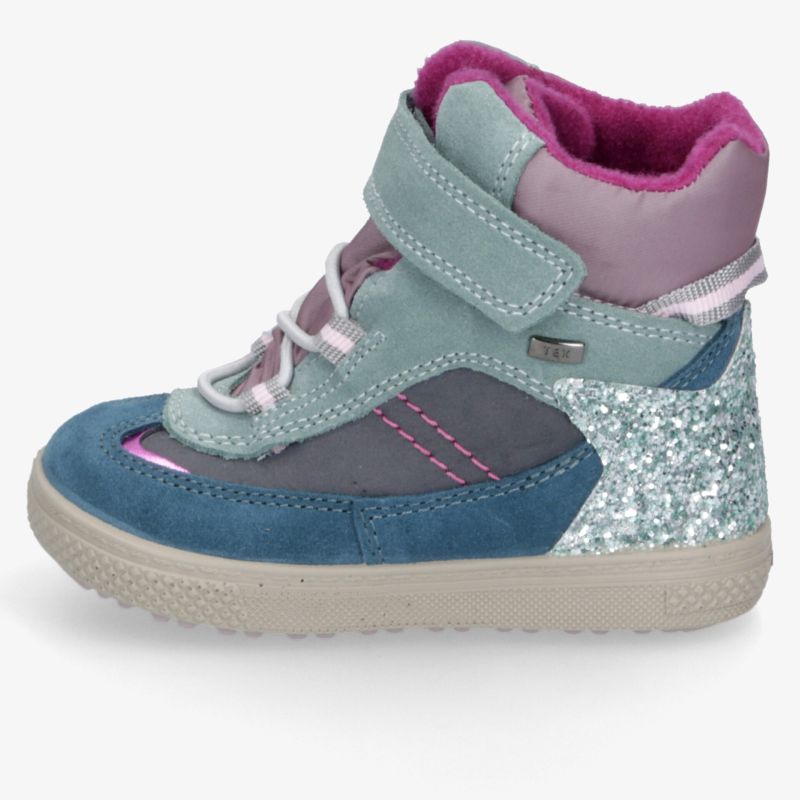 Robuster, wasserdichter Kinder-Winterstiefel mit warmem Futter, rutschfester Sohle und praktischem Klettverschluss