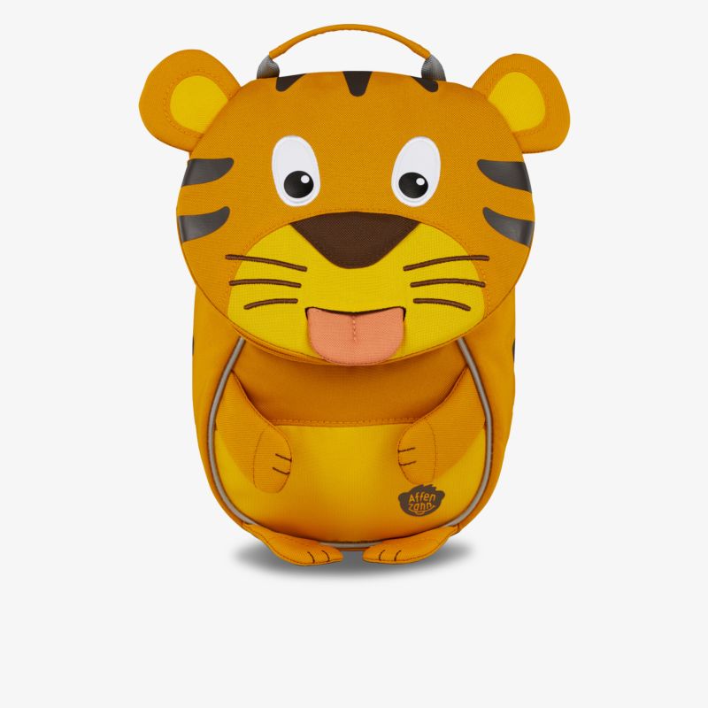 Kinderrucksack mit fröhlichem Tiger-Design, robustem Tragegriff und leichtem, kindgerechtem Aufbau
