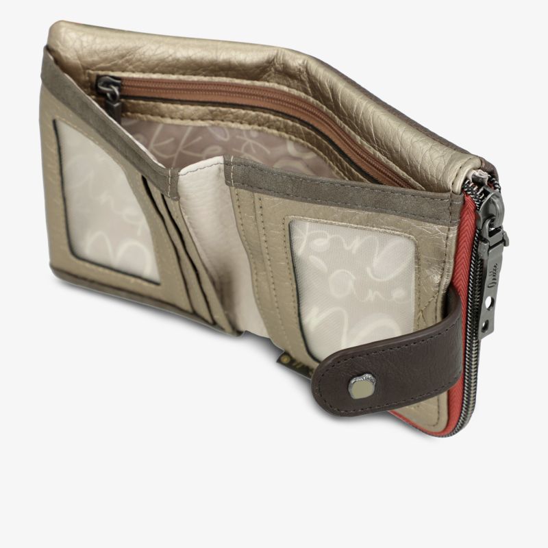 Hochwertige Geldbörse mit mehreren Kartenfächern und Reißverschluss