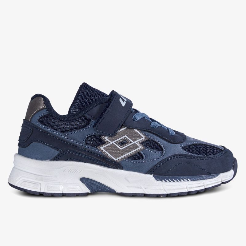 Bequemer blauer Sneaker mit atmungsaktivem Material und sportlichem Design.