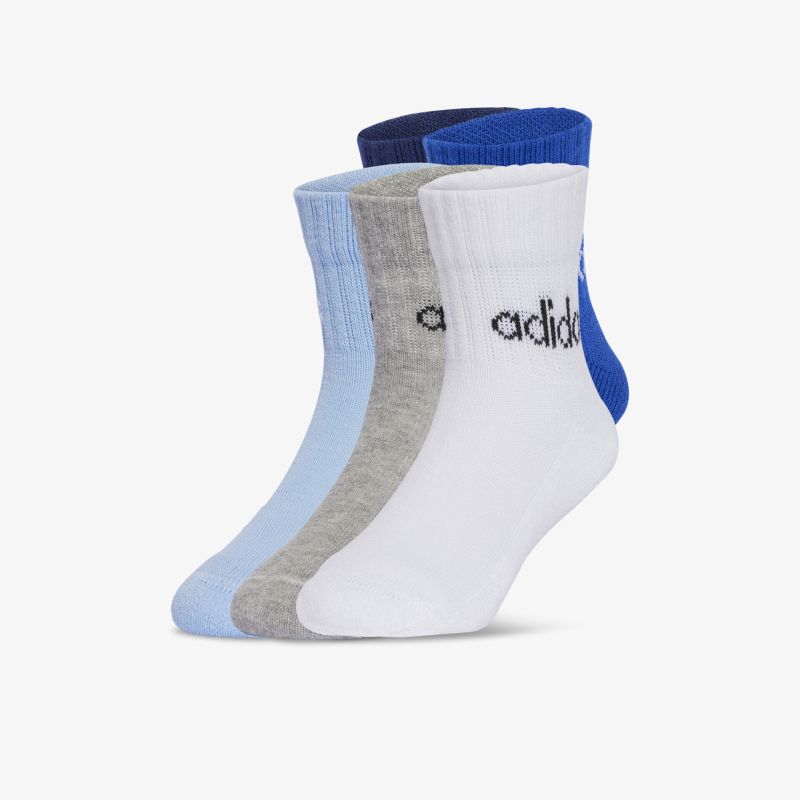 Dreierpack bunte Adidas Sportsocken mit Logo, komfortabel und elastisch für täglichen Gebrauch