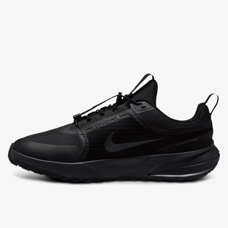 Leichter und komfortabler schwarzer Laufschuh mit modernem Design und atmungsaktivem Material