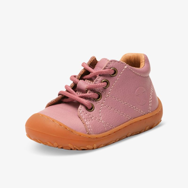 Rosa Kinder-Schuh mit flexibler Sohle, weichem Material und gepolstertem Schaft für hohen Tragekomfort