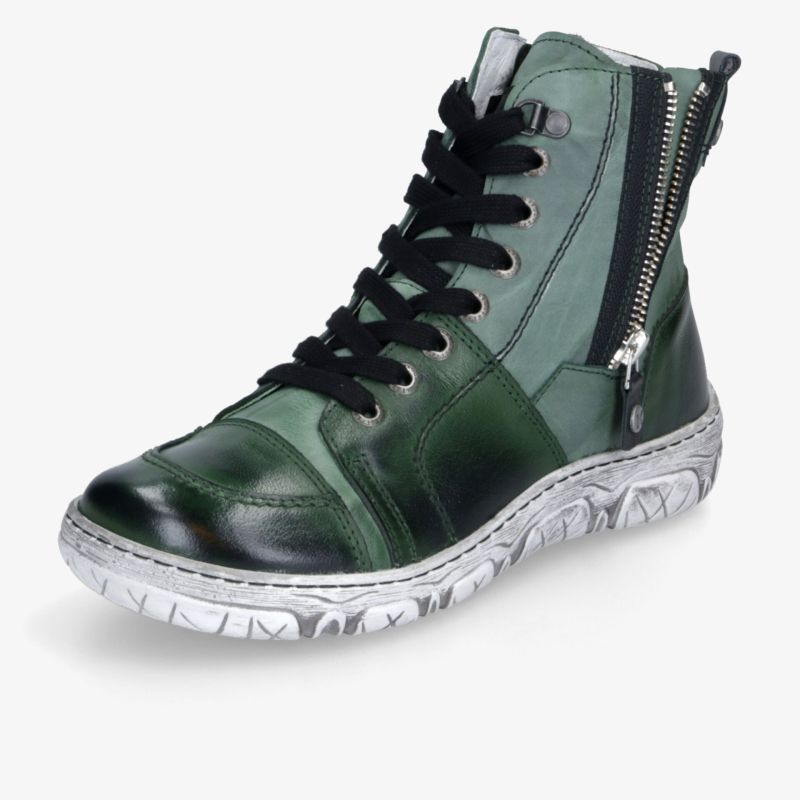 Moderner Sneaker aus hochwertigem Leder mit praktischem Reißverschluss und komfortabler, flexibler Sohle