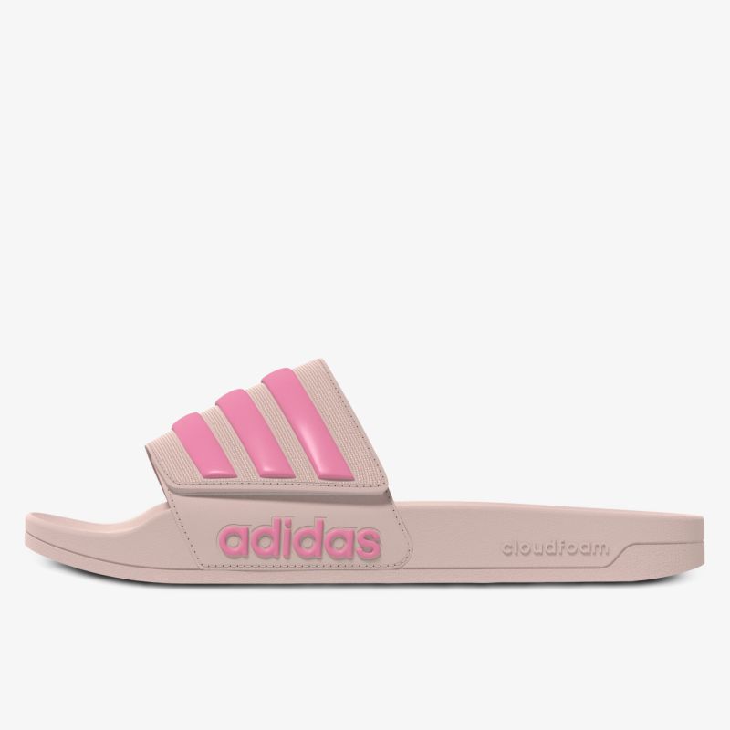 Leichte und bequeme Adilette Badesandale von Adidas in dezentem Rosa mit sportivem Design