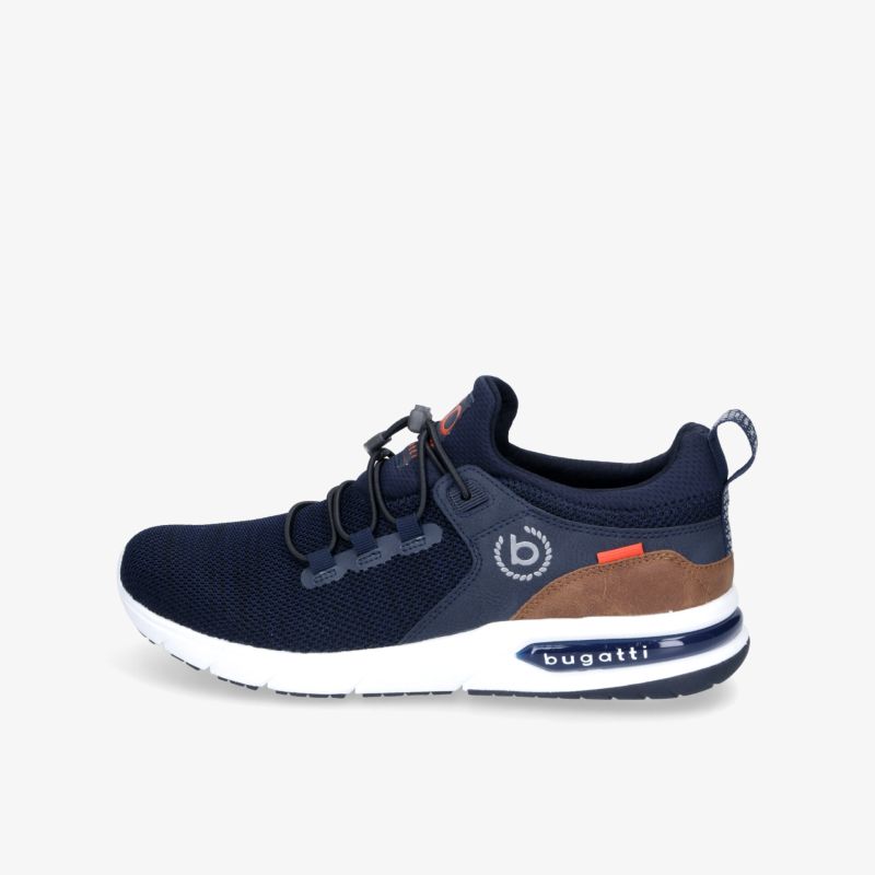 Leichter, atmungsaktiver Sneaker in Blau mit sportlichem Design und bequemer Passform, rutschfeste weiße Sohle