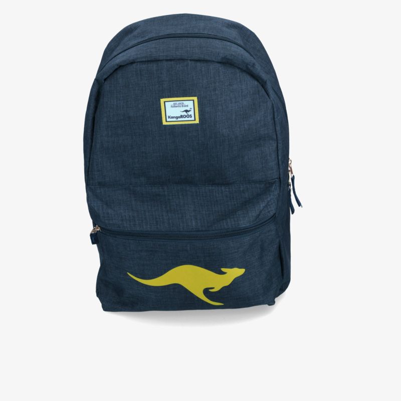 Robuster blauer Rucksack mit großem Fassungsvermögen und praktischem Design, ausgestattet mit Reißverschluss