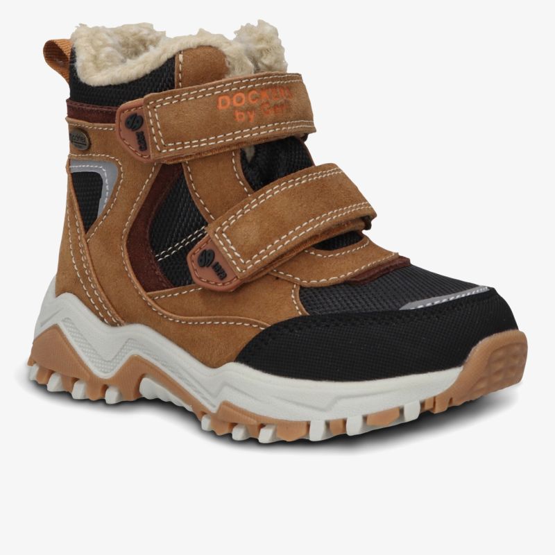 wasserabweisender Winterstiefel mit warmem Futter und verstellbaren Klettverschlüssen für optimalen Halt