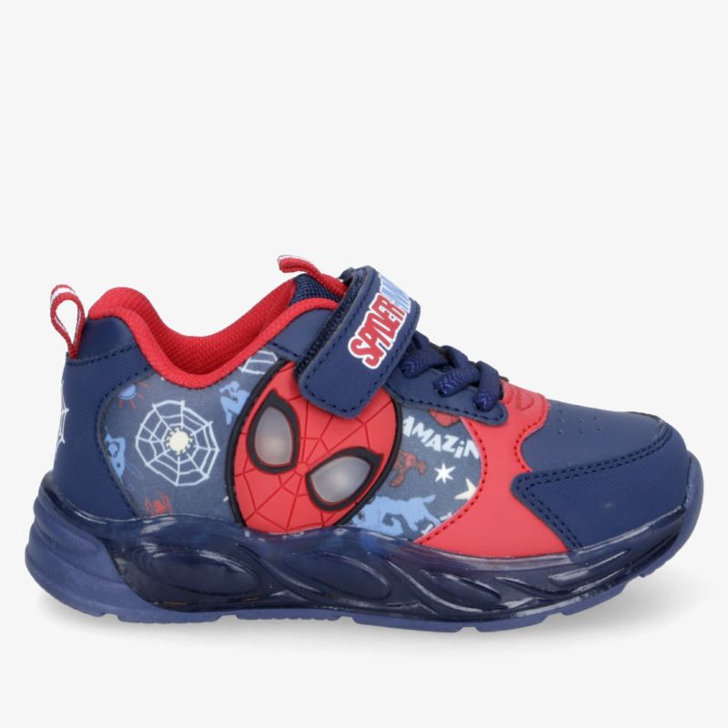 Bequemer und robuster Kinderschuh mit Spiderman-Design, leichter Sneaker mit atmungsaktivem Material und rutschfester Sohle