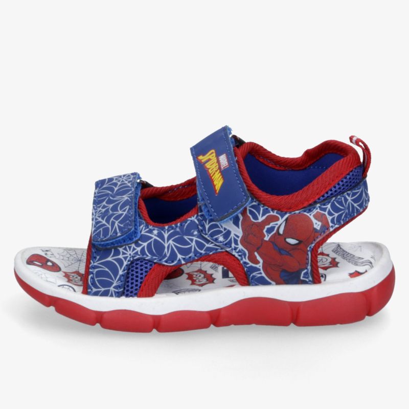 Kinder Sandale mit Spiderman Motiv, komfortabel und atmungsaktiv, leichter Schuh mit praktischem Klettverschluss