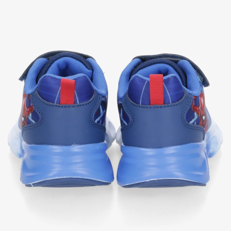 Sportliche blaue Schuhe mit gepolsterter Ferse und rutschfester Sohle, ideal für komfortables Training