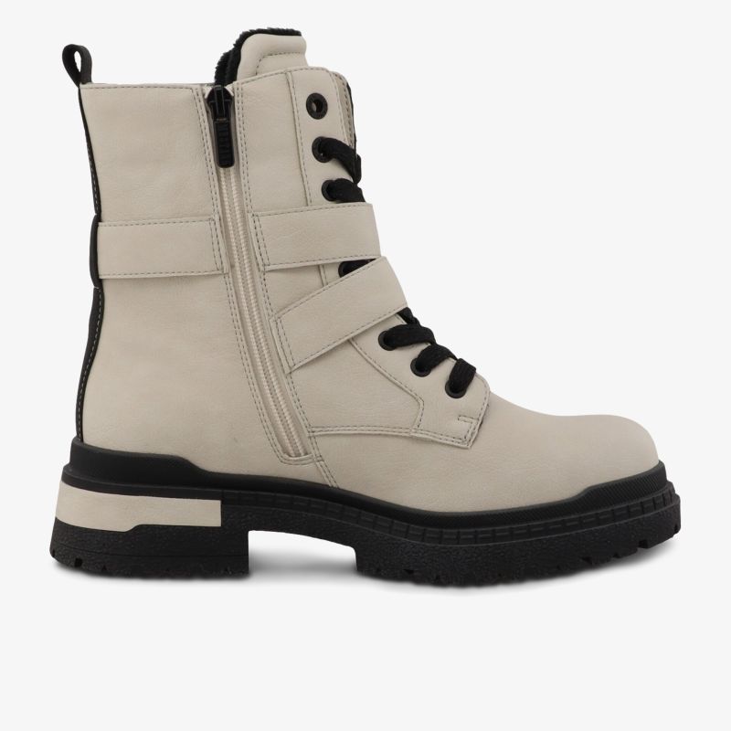 Robuster bequemer Schuh mit strapazierfähiger Sohle und praktischem Reißverschluss, moderne Optik