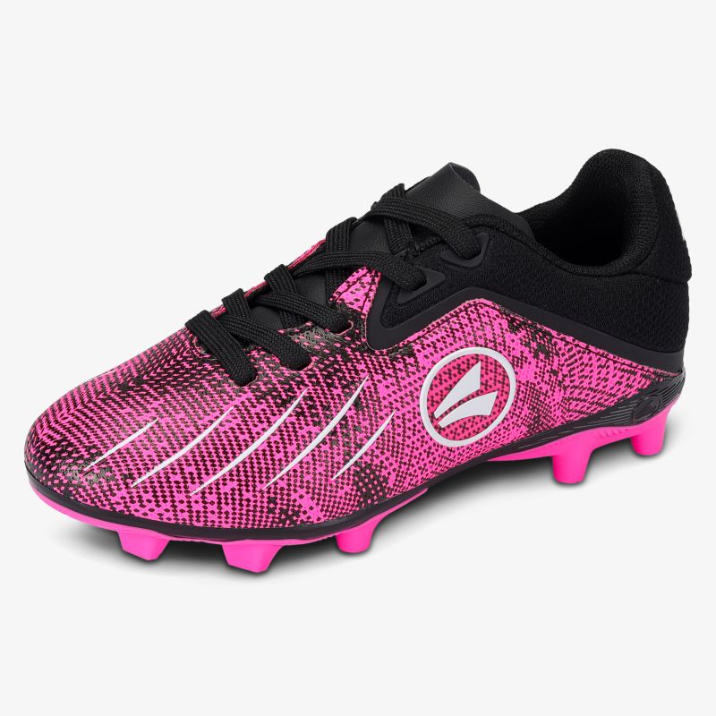 Sportlicher Fußballschuh mit robustem Obermaterial und griffigen Nocken für präzisen Halt auf dem Spielfeld