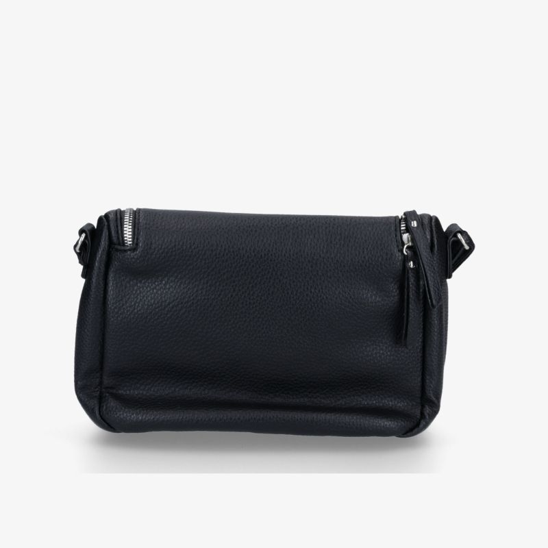 Kompakte schwarze Tasche mit Reißverschluss, robustem Material, praktisch und vielseitig einsetzbar