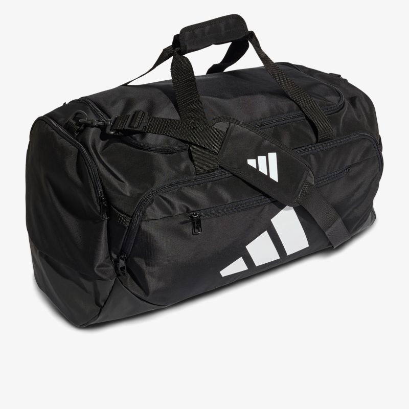 Robuste schwarze Sporttasche mit großem Fassungsvermögen und gepolsterten Griffen ideal für vielseitigen Einsatz