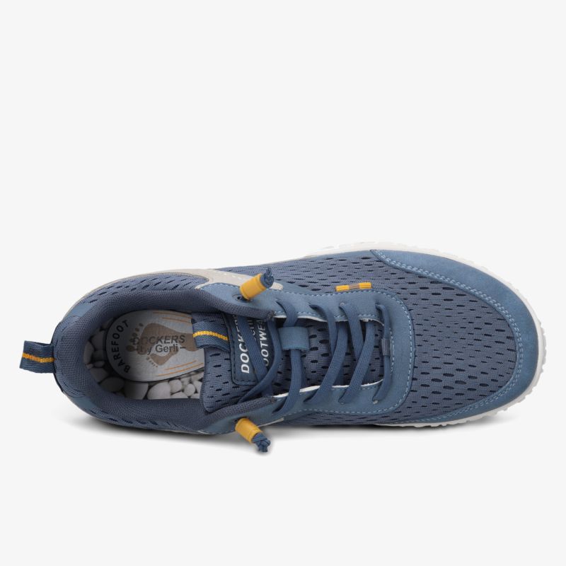 Leichter, atmungsaktiver Sportschuh mit angenehmer Passform und flexiblem Schnürsystem in blauer Farbe