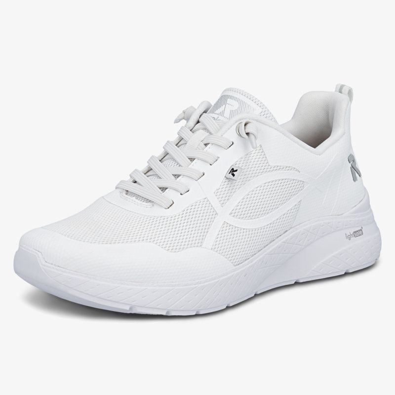 Leichter weißer Sneaker aus atmungsaktivem Mesh mit rutschfester Sohle und sportlichem Komfort