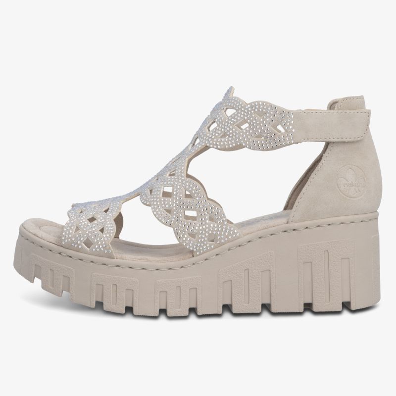 Bequeme Keilsandale mit robustem Profil und modischem Design für angenehmen Tragekomfort