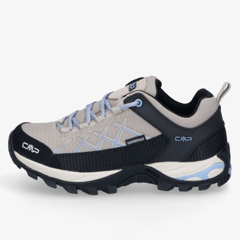 Vielseitiger Outdoorschuh mit wasserdichter Membran, robuster Bauweise und rutschfester Sohle für optimalen Halt.