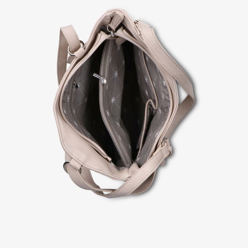 Übersichtliche, leichte Tasche mit mehreren Fächern und stabilem Reißverschluss für praktische Aufbewahrung