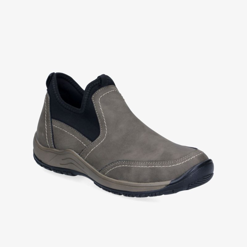 robuster und komfortabler Schuh mit flexiblem Einstieg und rutschfester Sohle, ideal für den Alltag