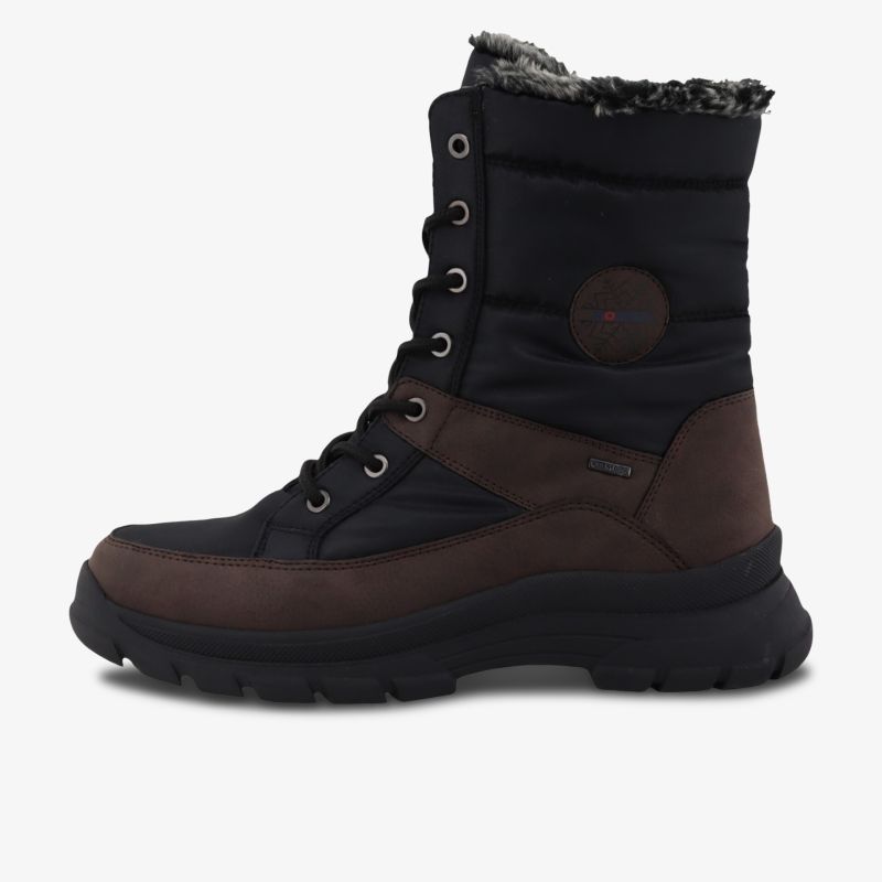 Wasserdichter Winterstiefel mit warmer Fütterung, robuster Schnürung und rutschfester Profilsohle