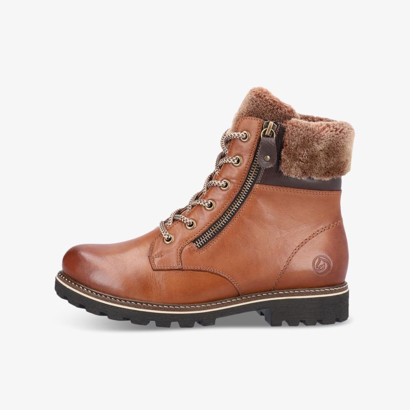 Hochwertige Lederstiefel mit warmem Futter und Reißverschluss für optimalen Komfort und Robustheit.