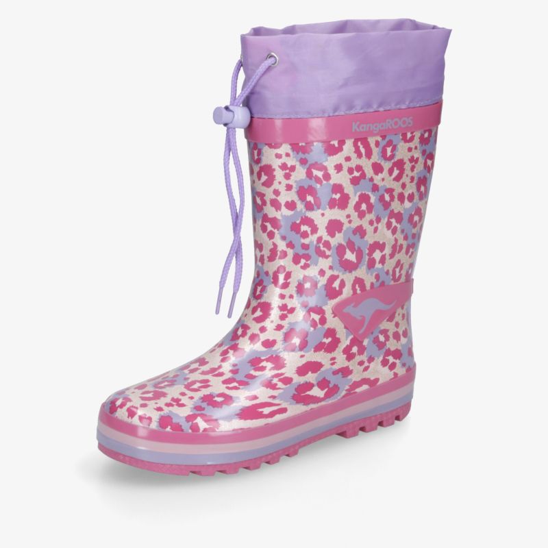 Wasserfester Regenstiefel mit floralem Muster und rutschfester Sohle, bequem und robust für nasse Tage