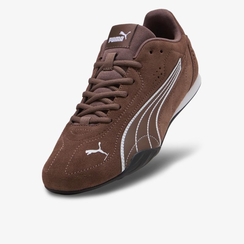 Sportlicher brauner Puma Sneaker mit Schnürsenkeln, leicht und bequem für Alltag und Freizeit