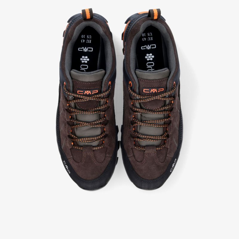 Robuste braune Wanderschuhe mit gepolsterter Innensohle, rutschfester Sohle und stabiler Schnürung