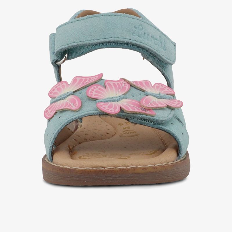 Bequeme Sommersandalen mit farbenfrohem Blumenmuster und praktischem Klettverschluss