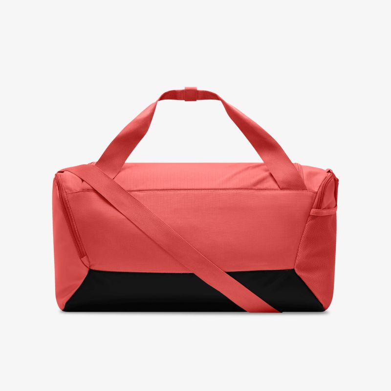 Sportliche rote und schwarze Tasche mit robustem Material und praktischen Tragegriffen für vielseitigen Einsatz