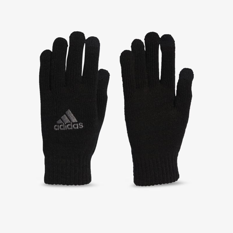 Elegante schwarze Adidas Handschuhe mit Logo, ideal für kalte Tage und sportliche Aktivitäten.