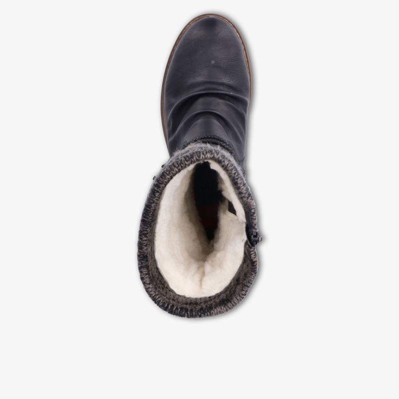 Winterstiefel mit warmem Innenfutter und robuster Lederoberfläche, komfortabel und rutschfest