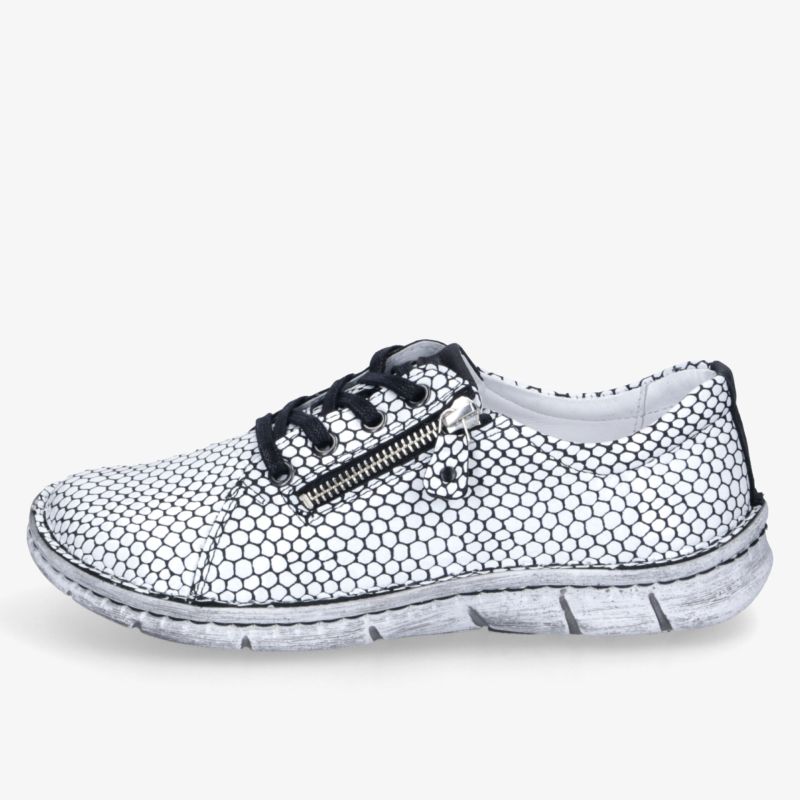 Stylischer Schnürschuh mit modernem Design und praktischer Reißverschluss für höchsten Tragekomfort.