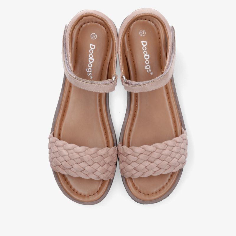 Leichte, bequeme Sandalen mit geflochtenem Riemen und verstellbarem Klettverschluss, ideal für sommerlichen Komfort