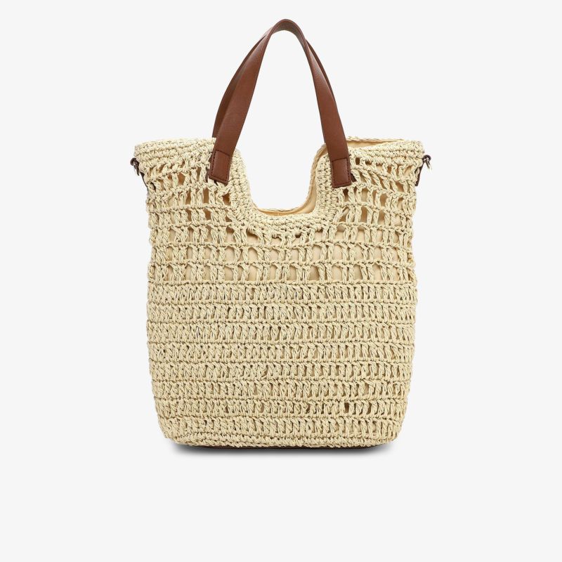 Handgefertigte geflochtene Tasche mit robusten Griffen, ideal für den täglichen Gebrauch und viel Stauraum